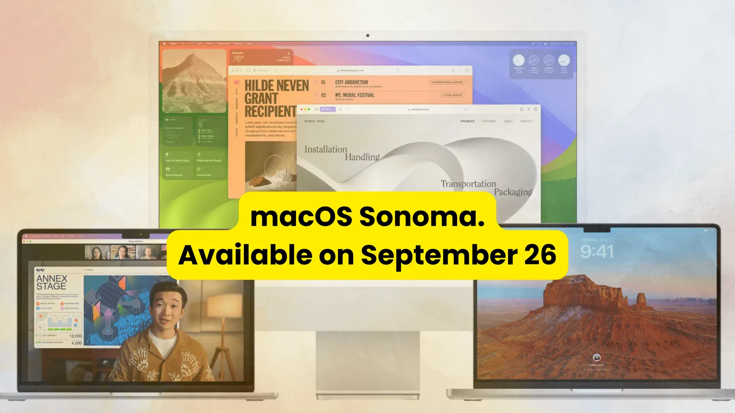 macOS Sonoma on different gadgets