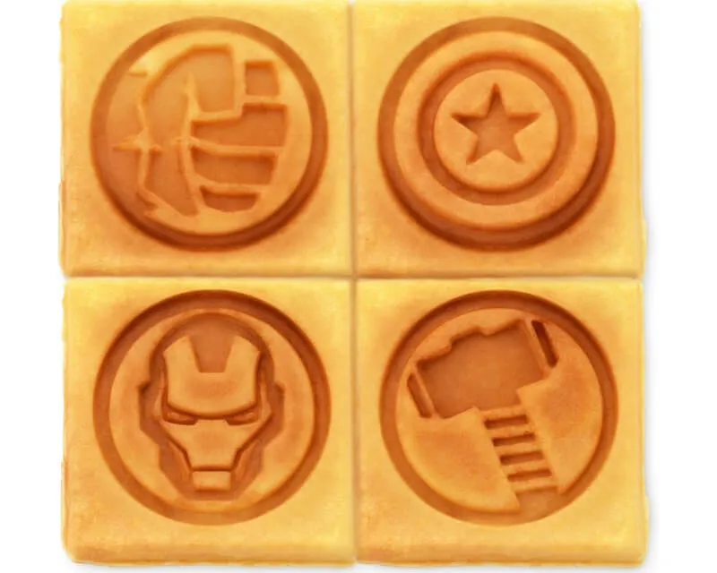Marvel Logos Waffle Maker 1