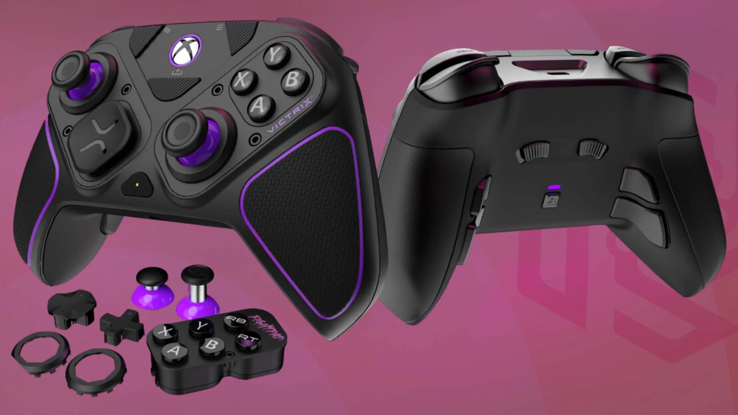 Victrix pro bfg black face and rear with detachable modules