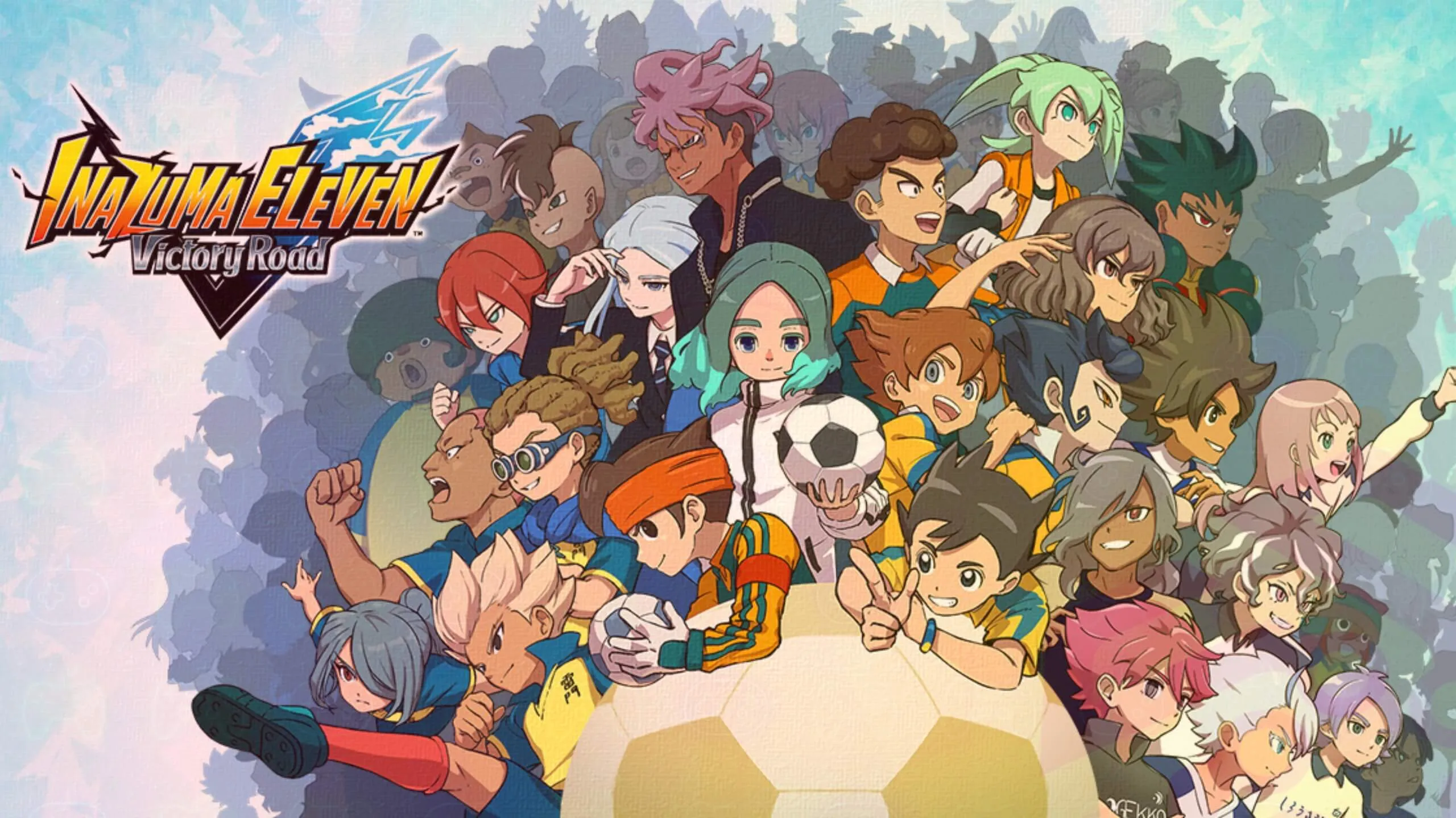 Key Art of Inazuma Victory Deries with game characters on the big ball