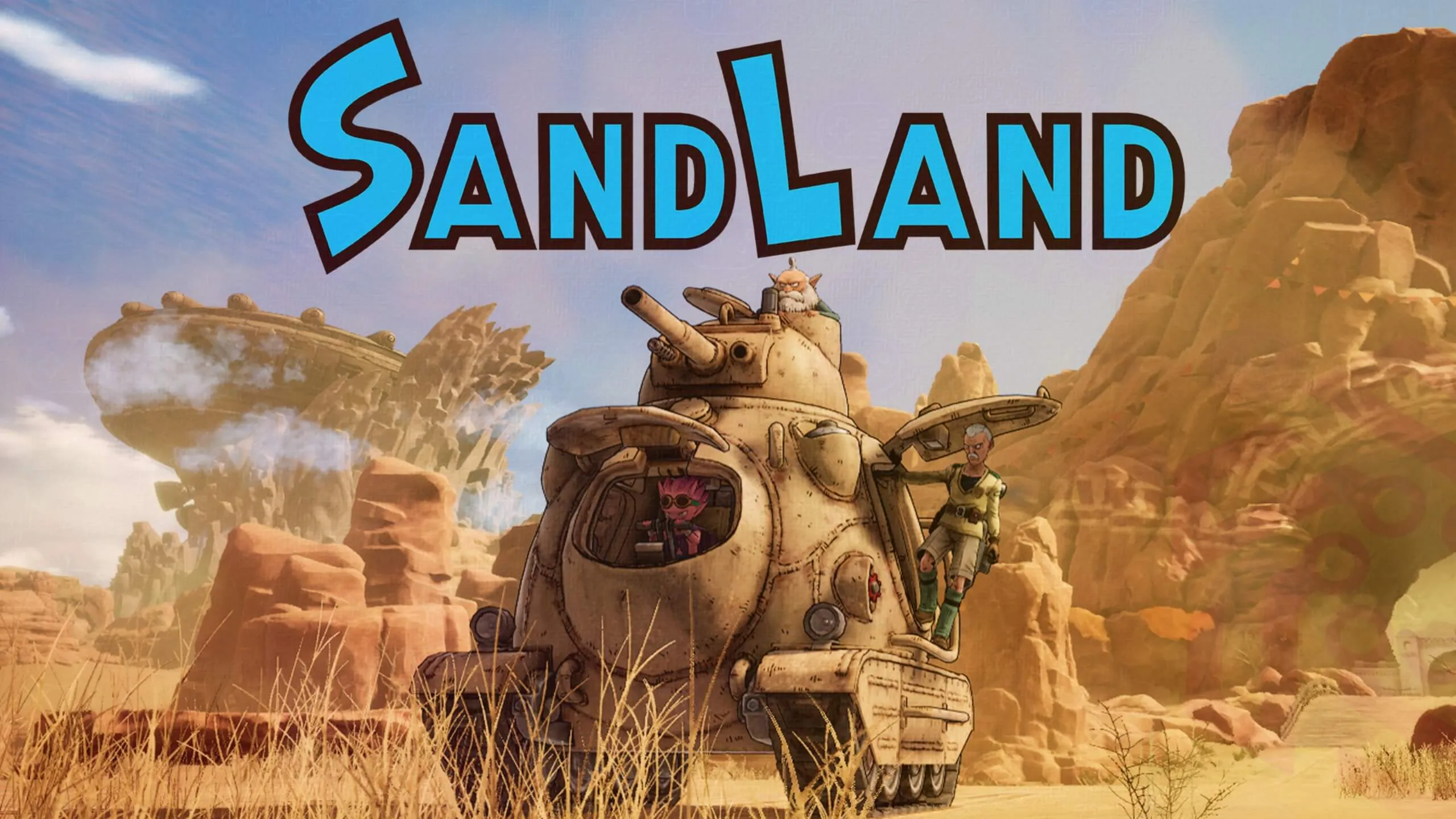 Tank In Desert with Sand Land protagonist