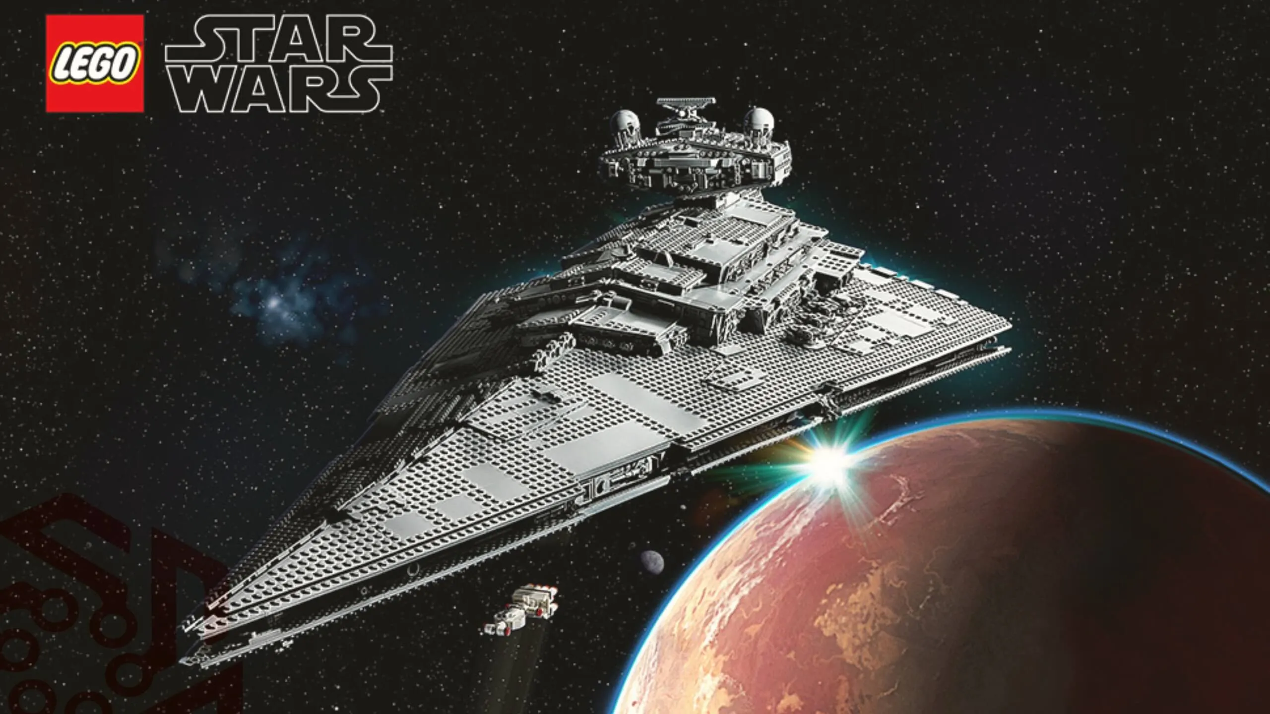 Lego Imperial Star Destroyer in the space