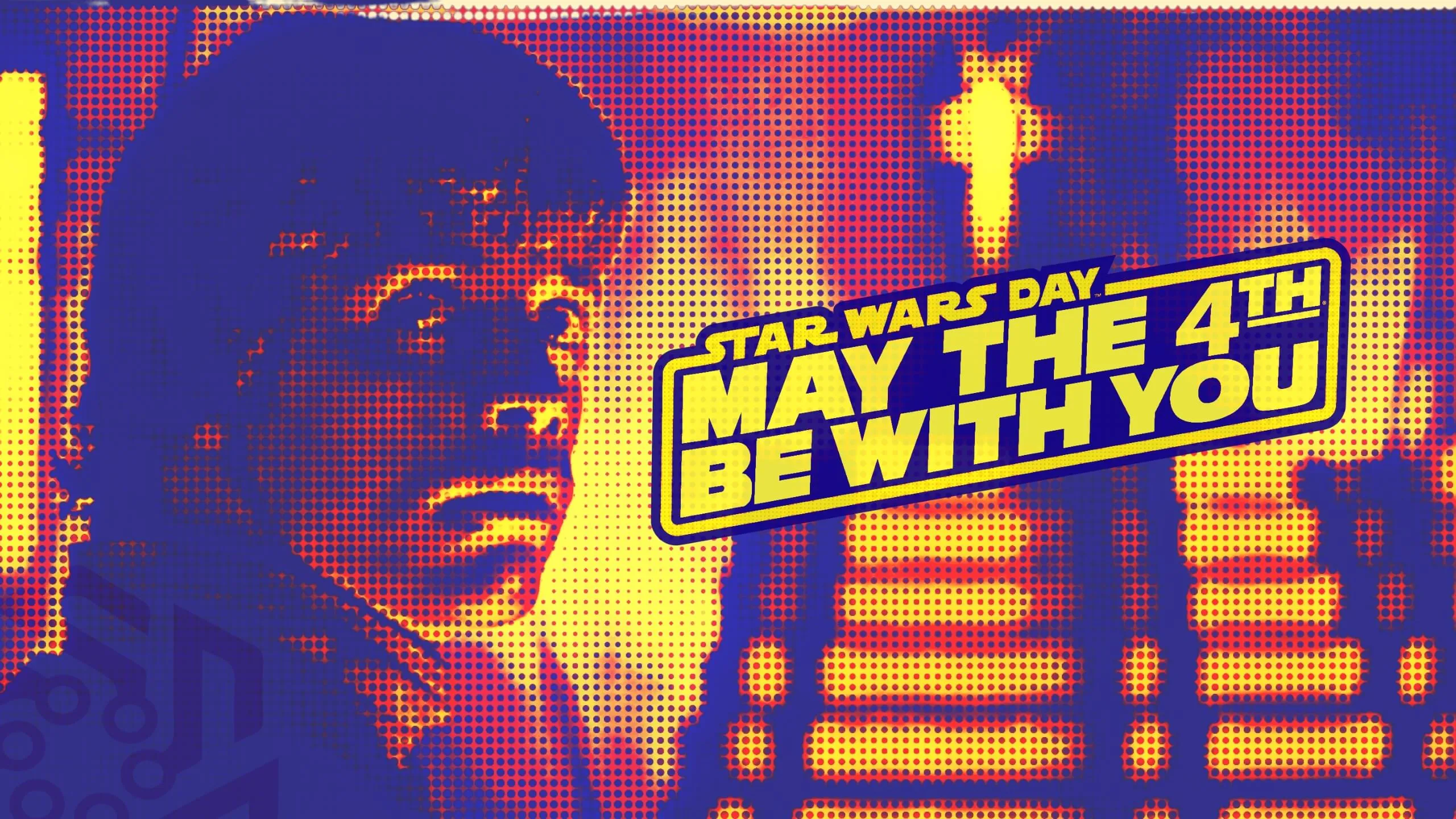 Pop art style Luke Skywalker from Star Wars screenshot 