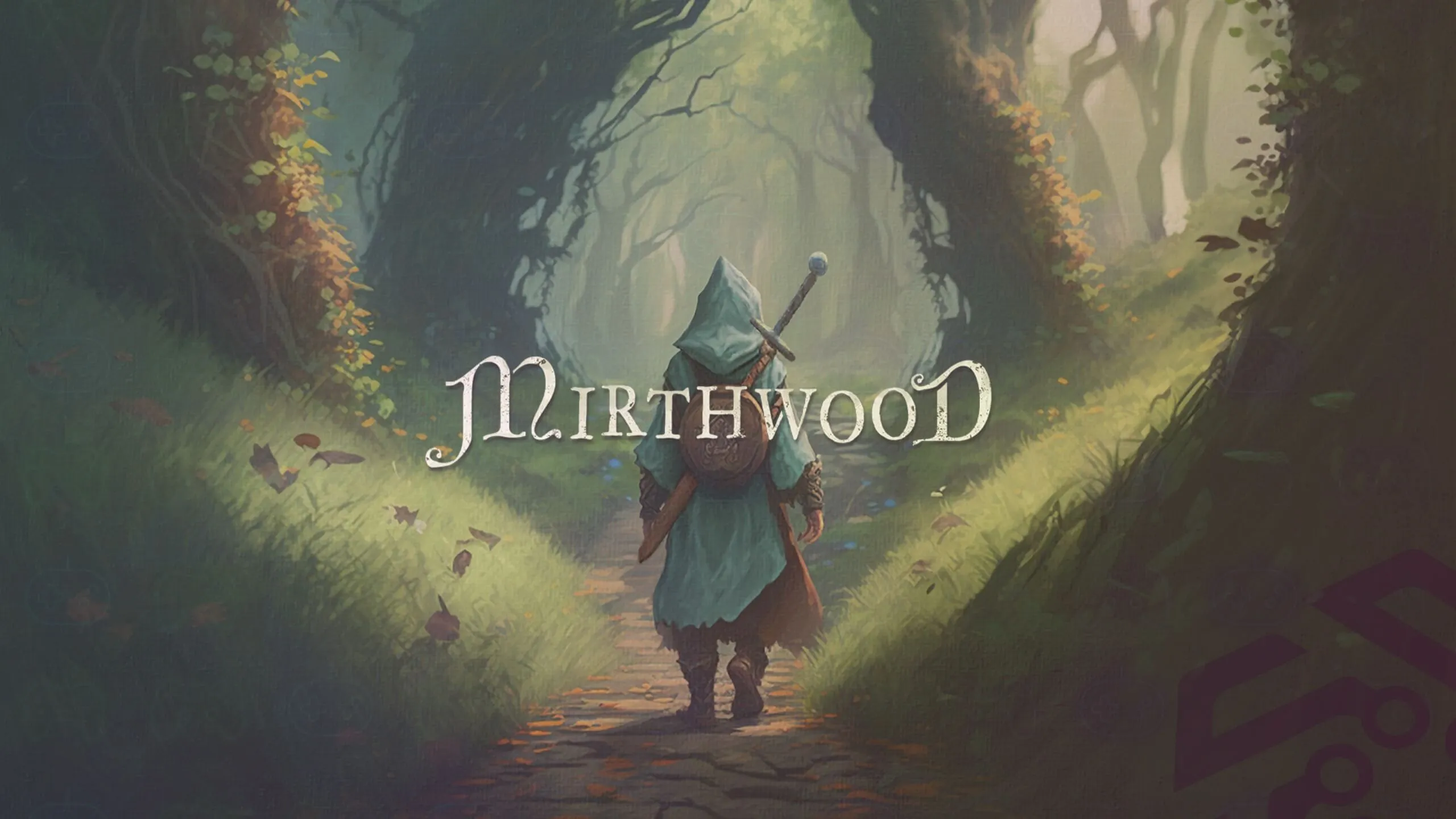 Mirthwood game teaser with logo