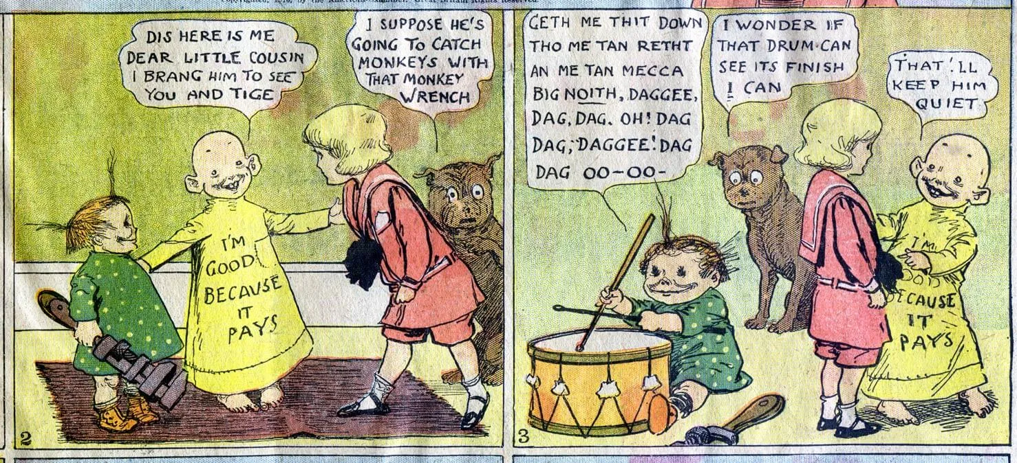 Yellow Kid comic fragment