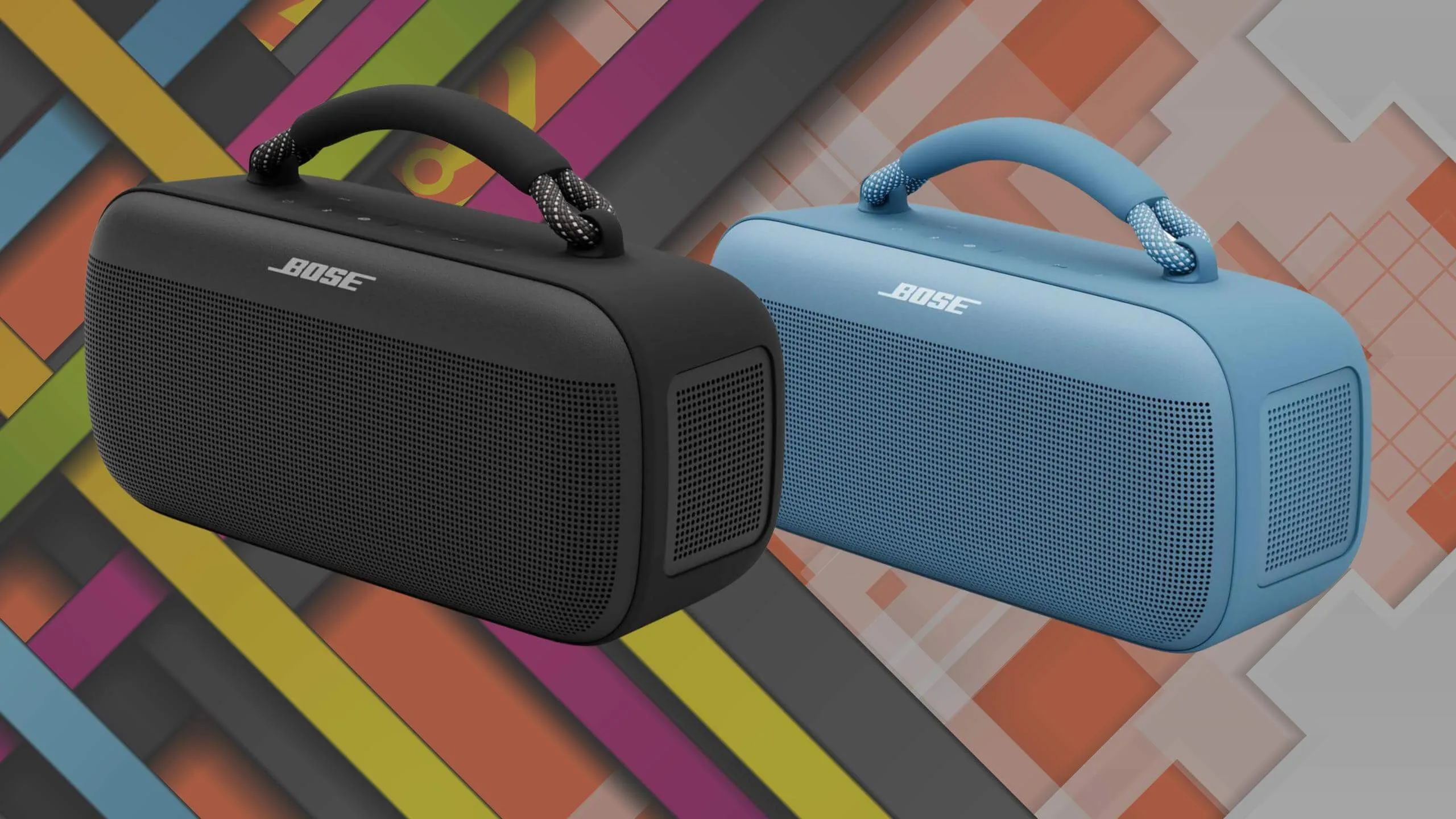 Soundlink max teaser with blue and black options