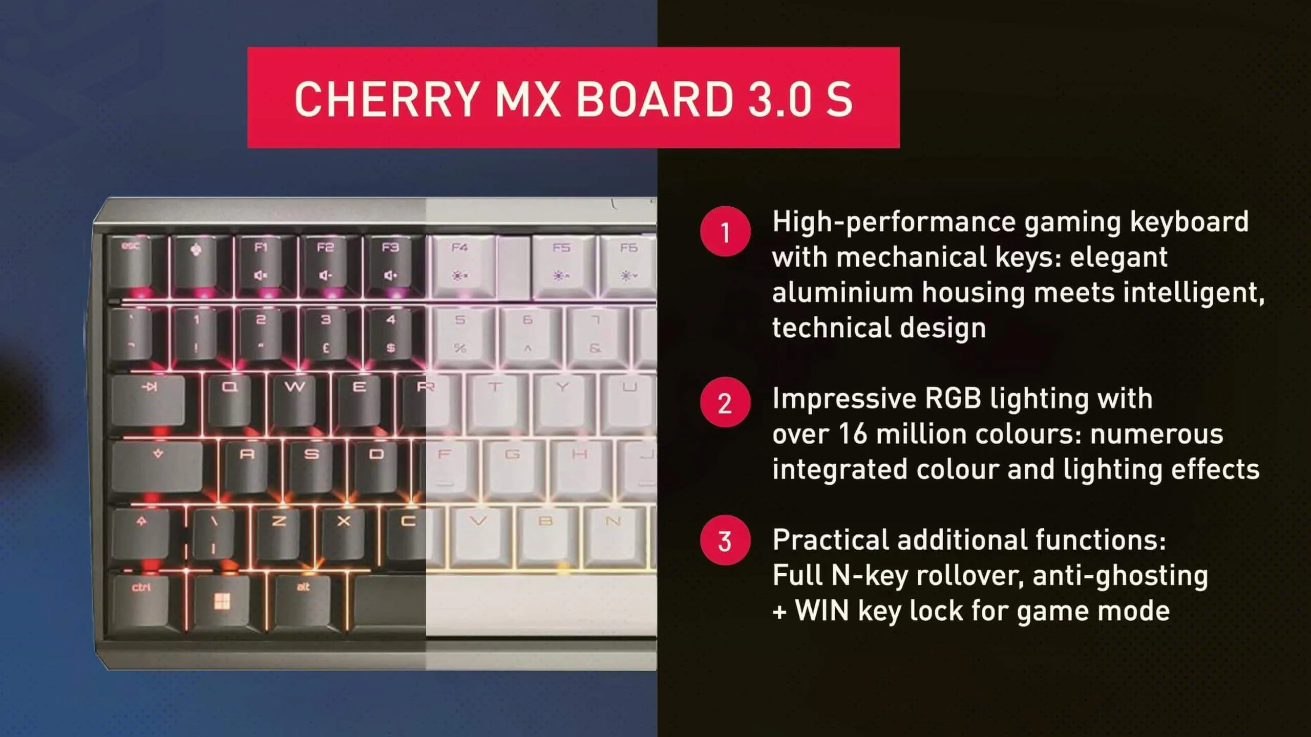 CHERRY MX 3.0S additional features