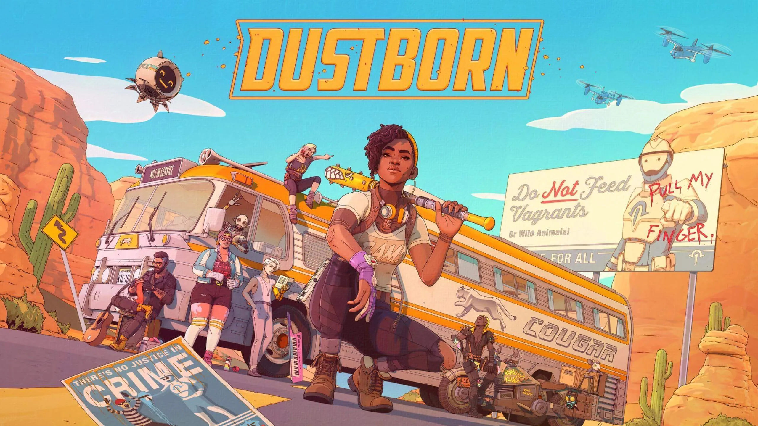 Dustborn keyart with Pax crew