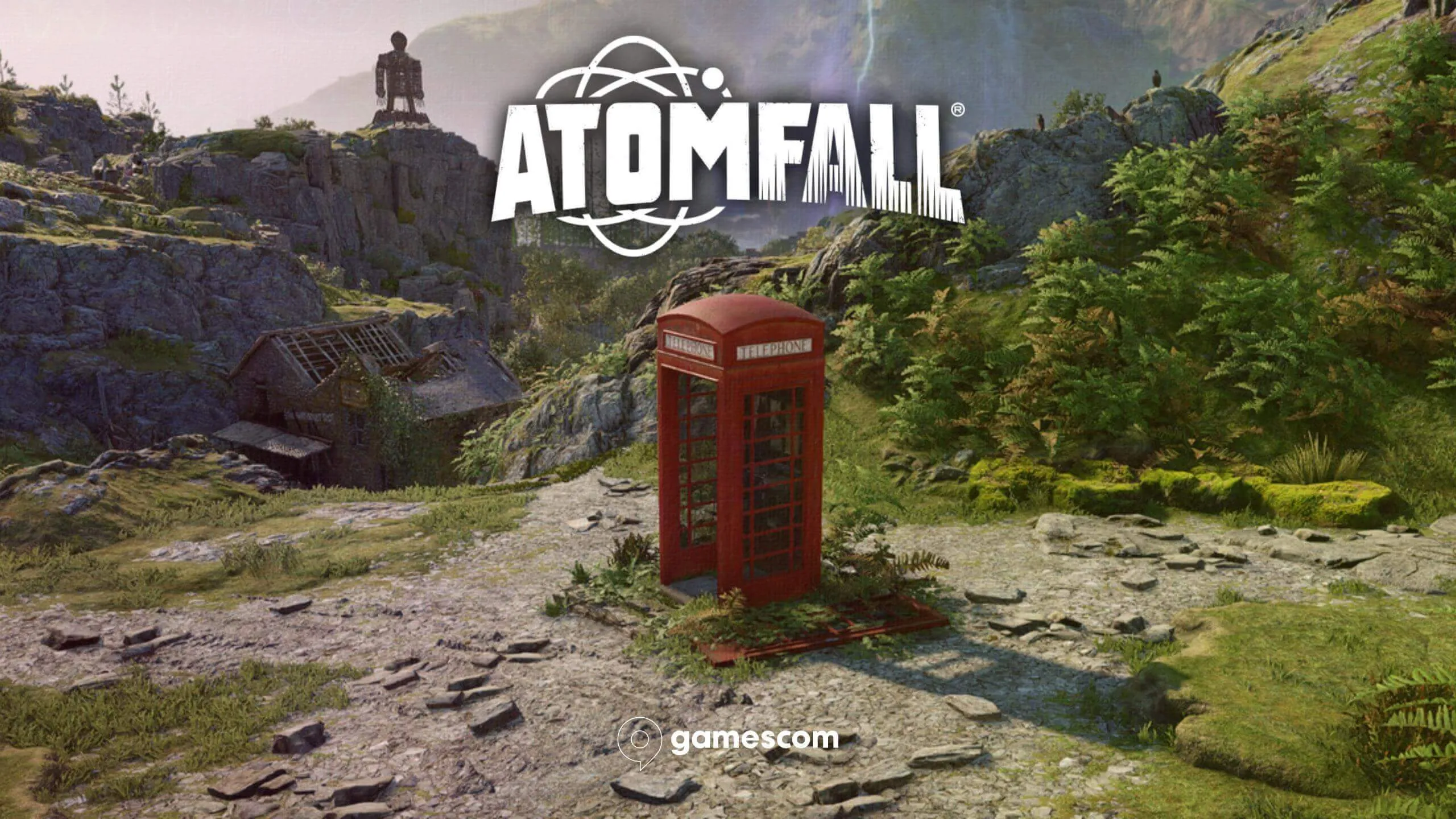 Atomfall teaser with London call box and logo