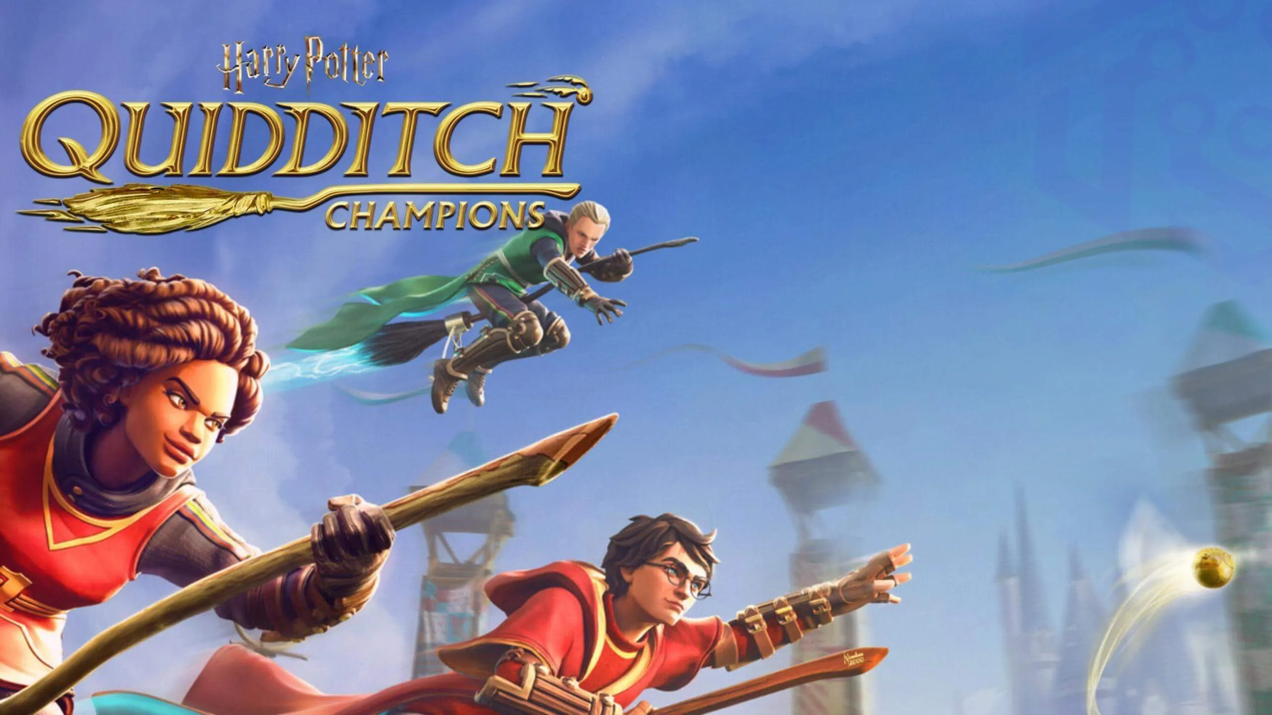 Harry Potter: Quidditch Champions teaser with Harry and Draco in the sky