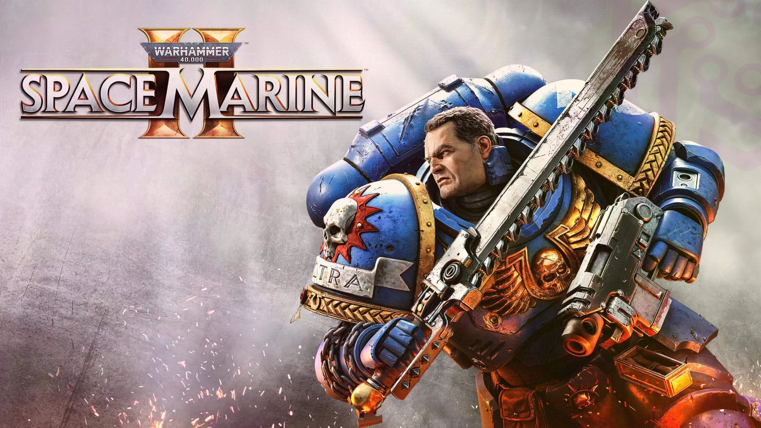 Space Marine keyart with logo