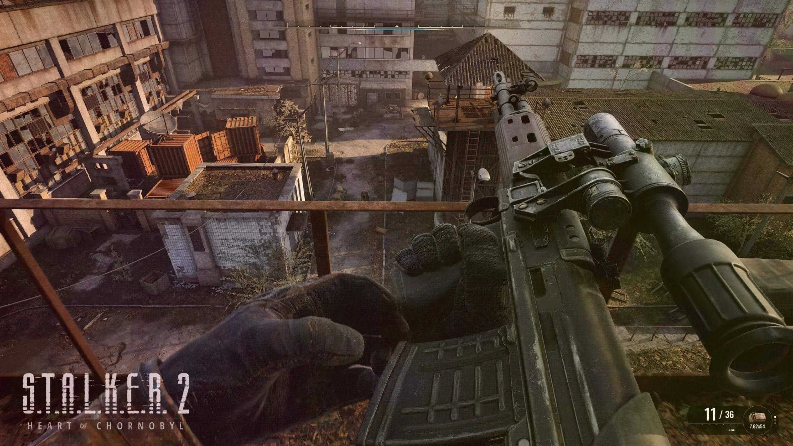 S.T.A.L.K.E.R. 2: Heart of Chornobyl screen with assault rifle