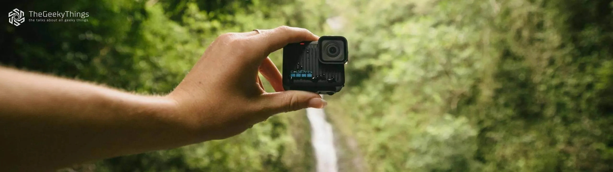 GoPro HERO in woman hands