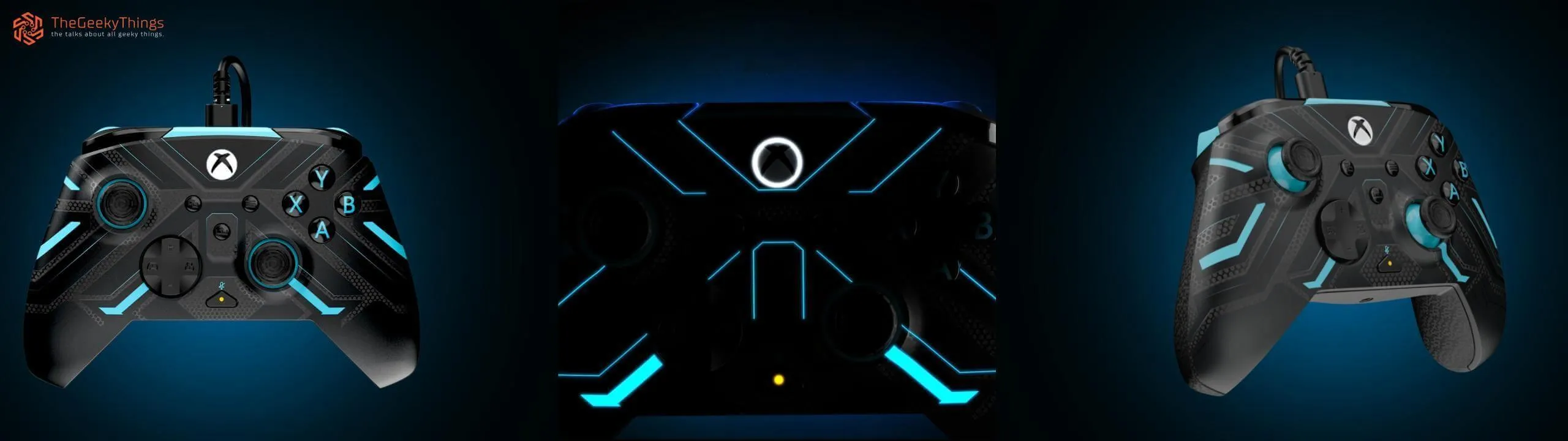 Titan Steel REMATCH GLOW Advanced Wired Controller in dark