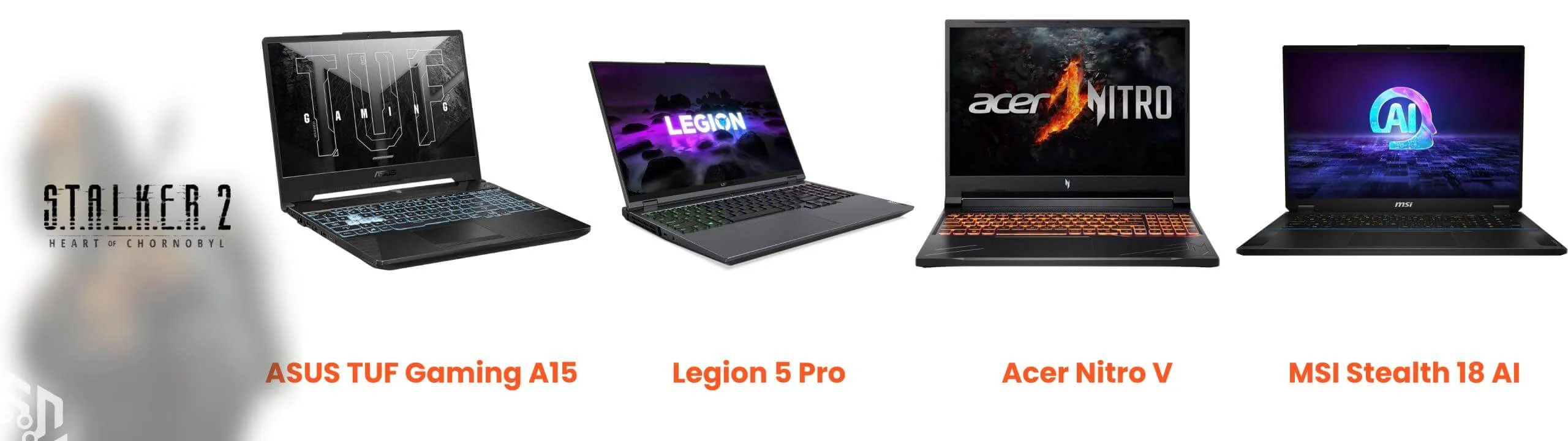 4 laptops perfect for Stalker 2