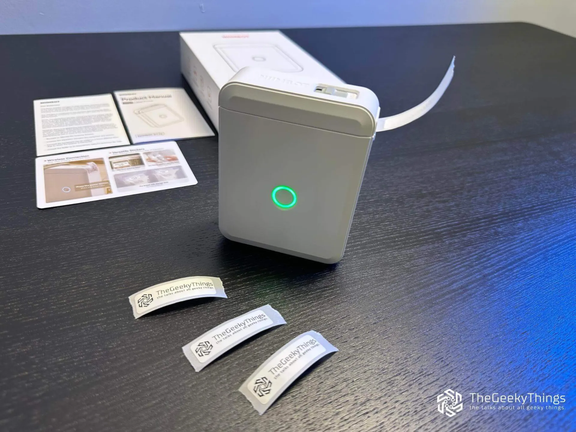 Launched Niimbot D110M with kit and printed labels