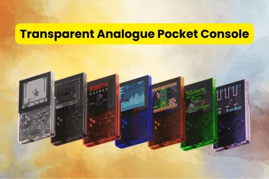 Transparent Analogue Pocket Console in 7 colors