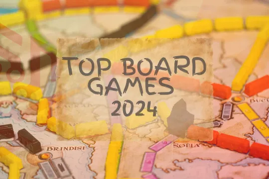 Board game on the desk