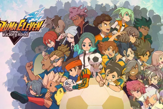 Key Art of Inazuma Victory Deries with game characters on the big ball