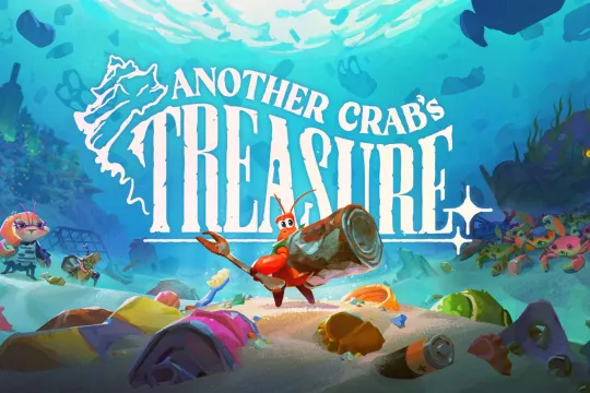Crab on the bottom of the ocean in game key art