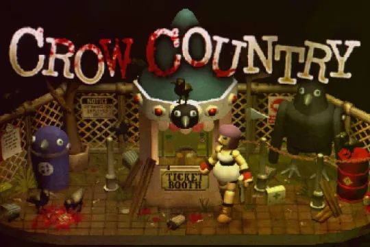 Pixel Key Art of Crow Country game