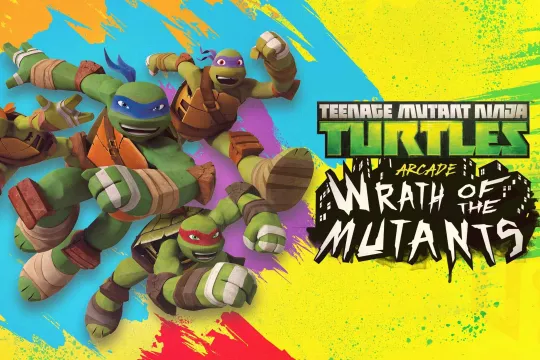 Game keyart with four turtles from TMNT