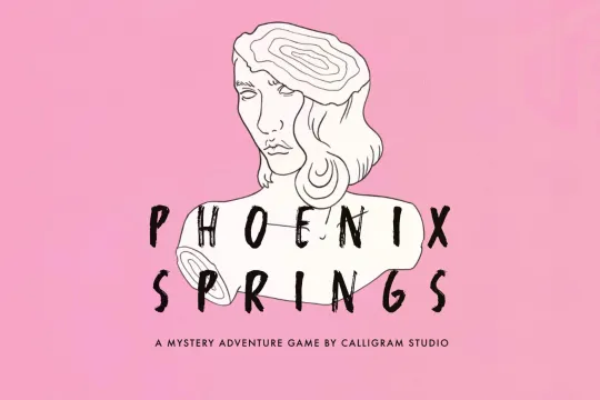 Phoenix Springs pink key art with logo