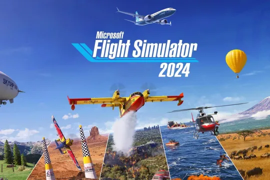 Microsoft Flight Simulator 2024 key art with logo