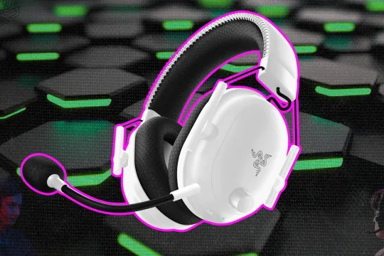 Razer BlackShark V2 Pro on the black and green background teaser