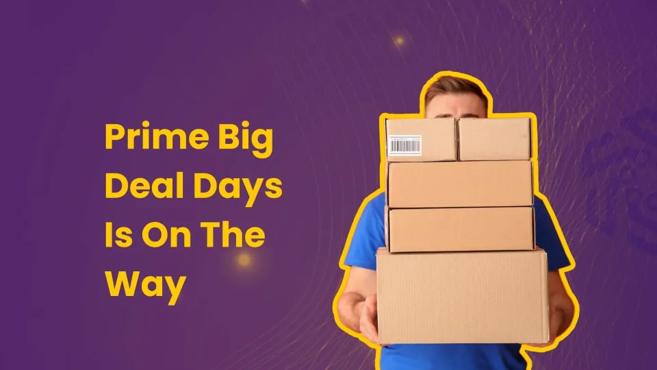 Amazon prime days taeser with delivery man