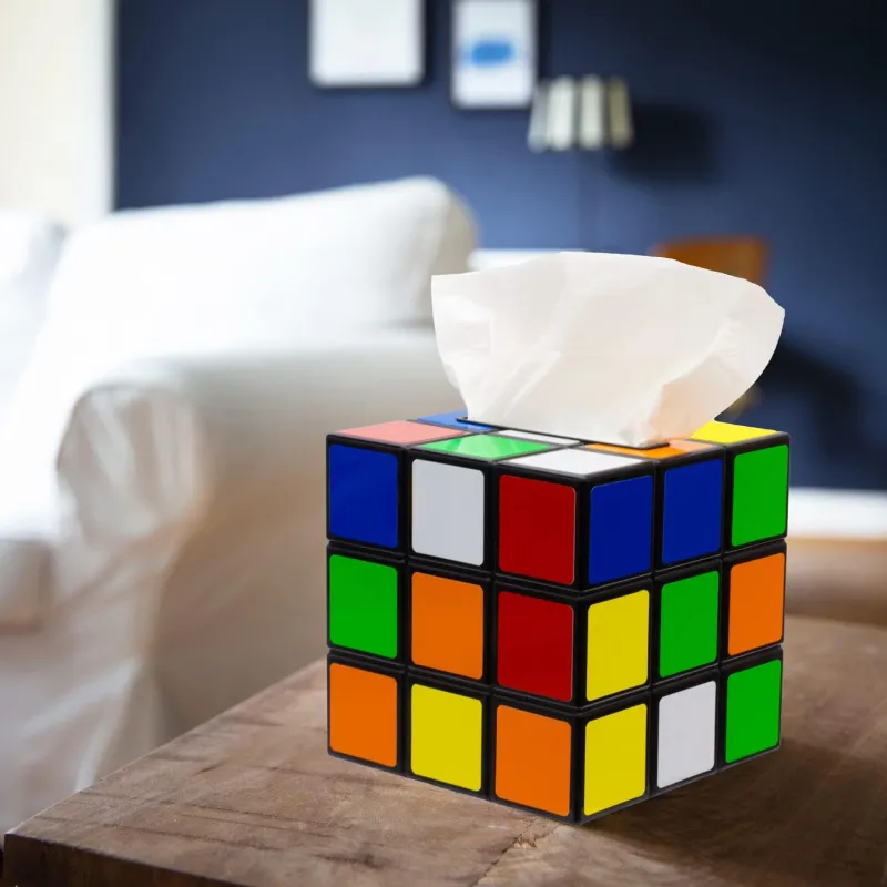 getDigital Plastic Magic Cube Tissue Box
