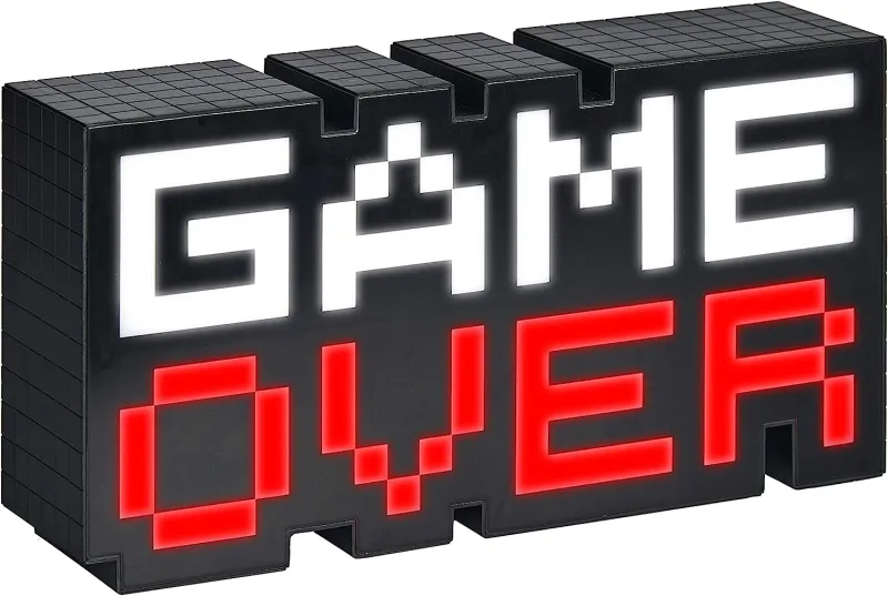Game Over 8-Bit Pixel Light
