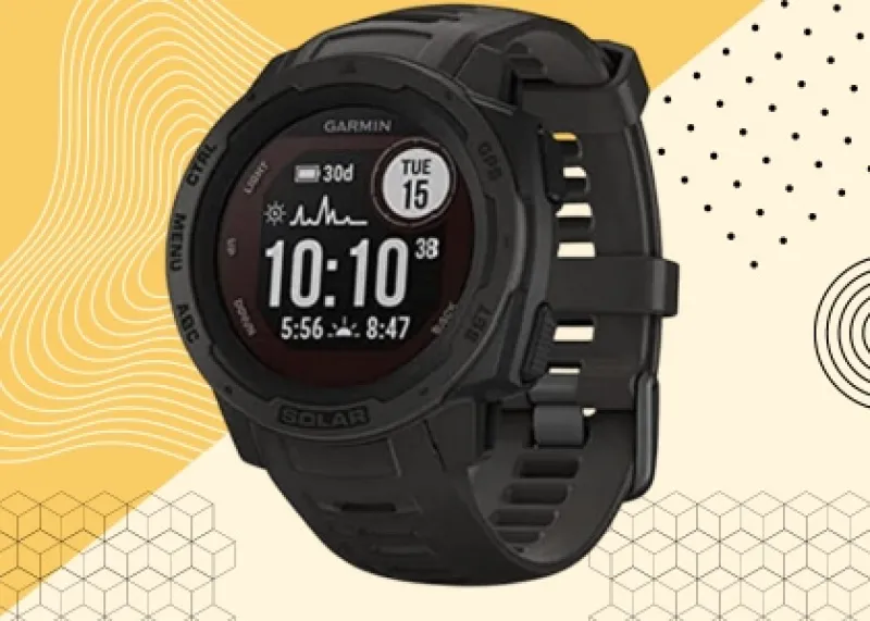 Garmin Instinct Solar Rugged Outdoor Smartwatch 