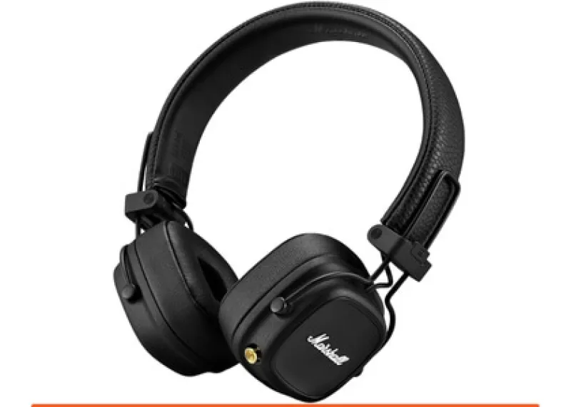 Marshall Major IV On-Ear Bluetooth Headphone, Black