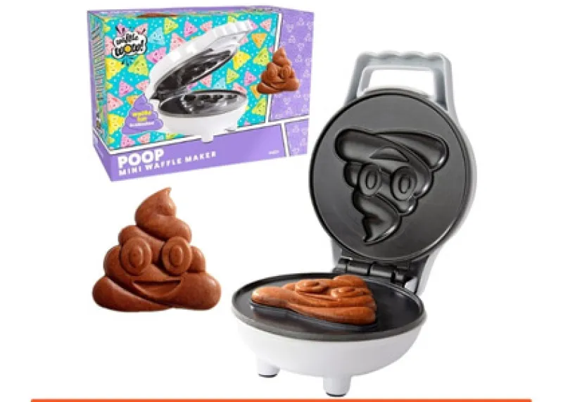 Poop Emoji Mini Waffle Maker card