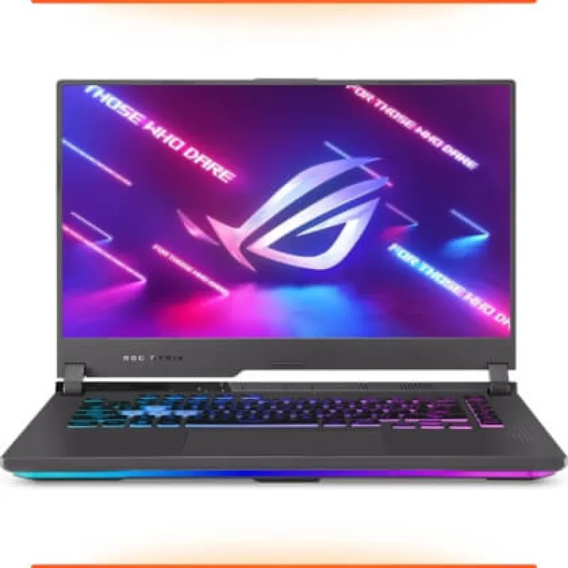 ASUS ROG Strix G15 Gaming Laptop with purple ROG logo