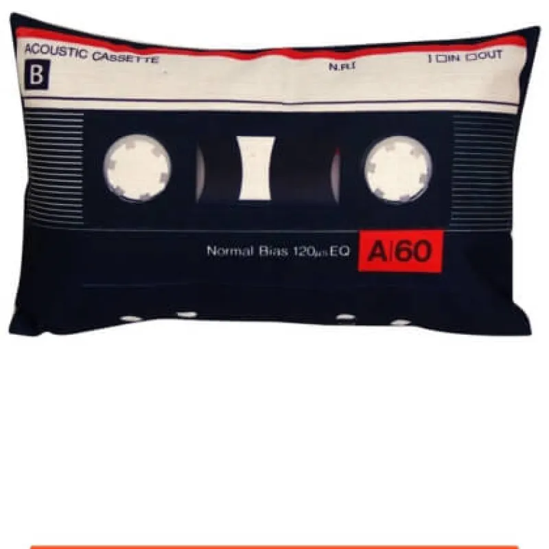 Cassette Tape Throw Pillow card