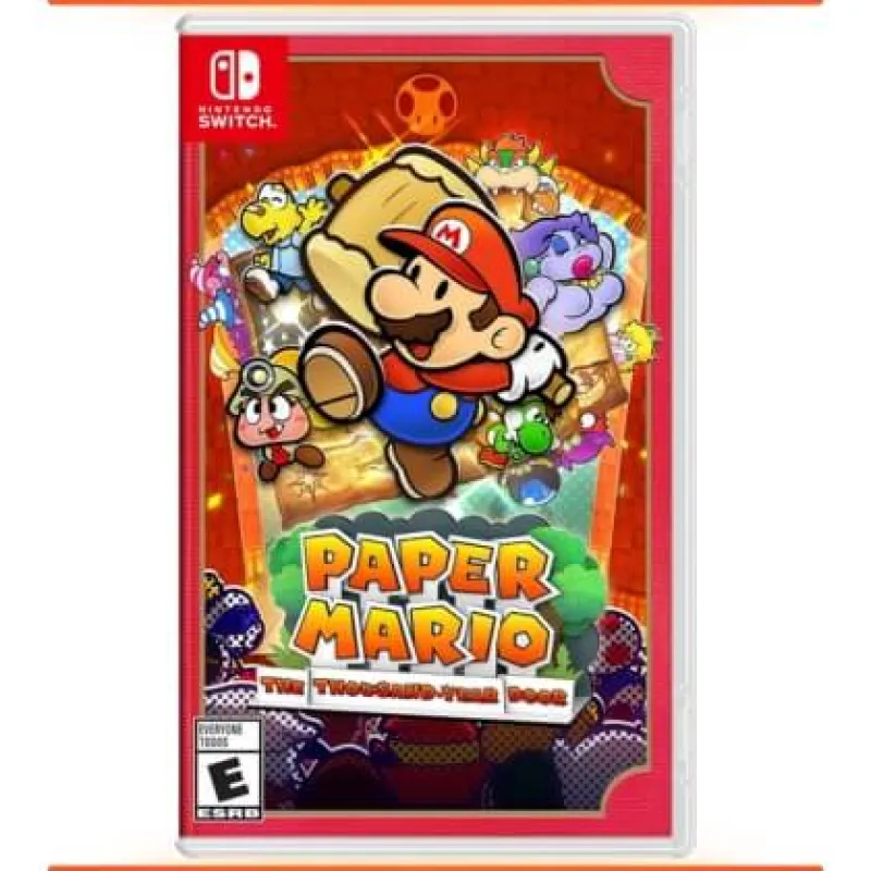 Card with Paper Mario Game box